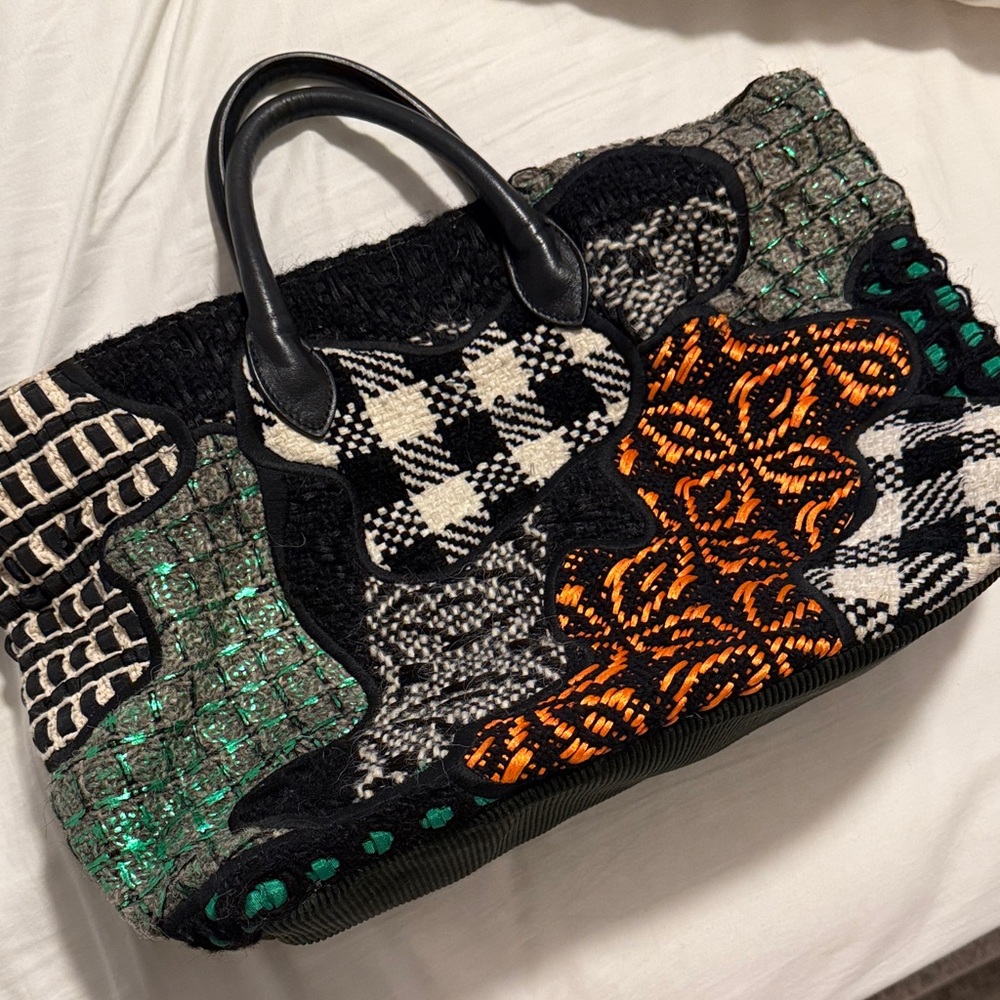 Maria La Rosa Multicolor Patterned Bag
